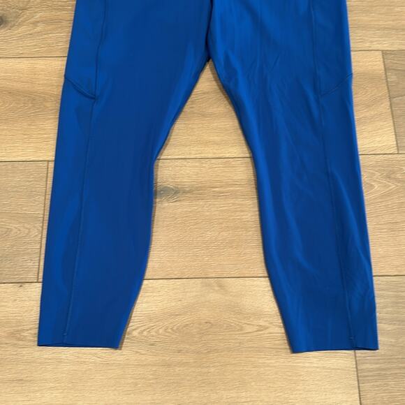 LULULEMON Jet Stream Blue Fast Free Non-Reflective Nulux Active Leggings Sz 18 - Picture 5 of 14